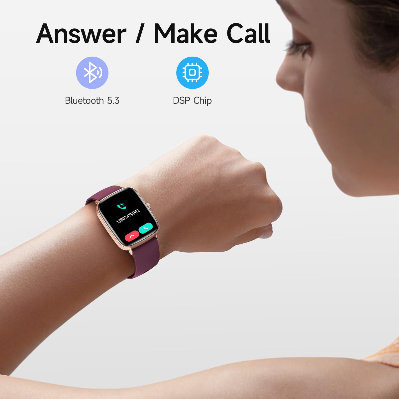 Smart Watch: Voice Calling, Fitness Tracking, and SpO2 Monitoring - Future Tech