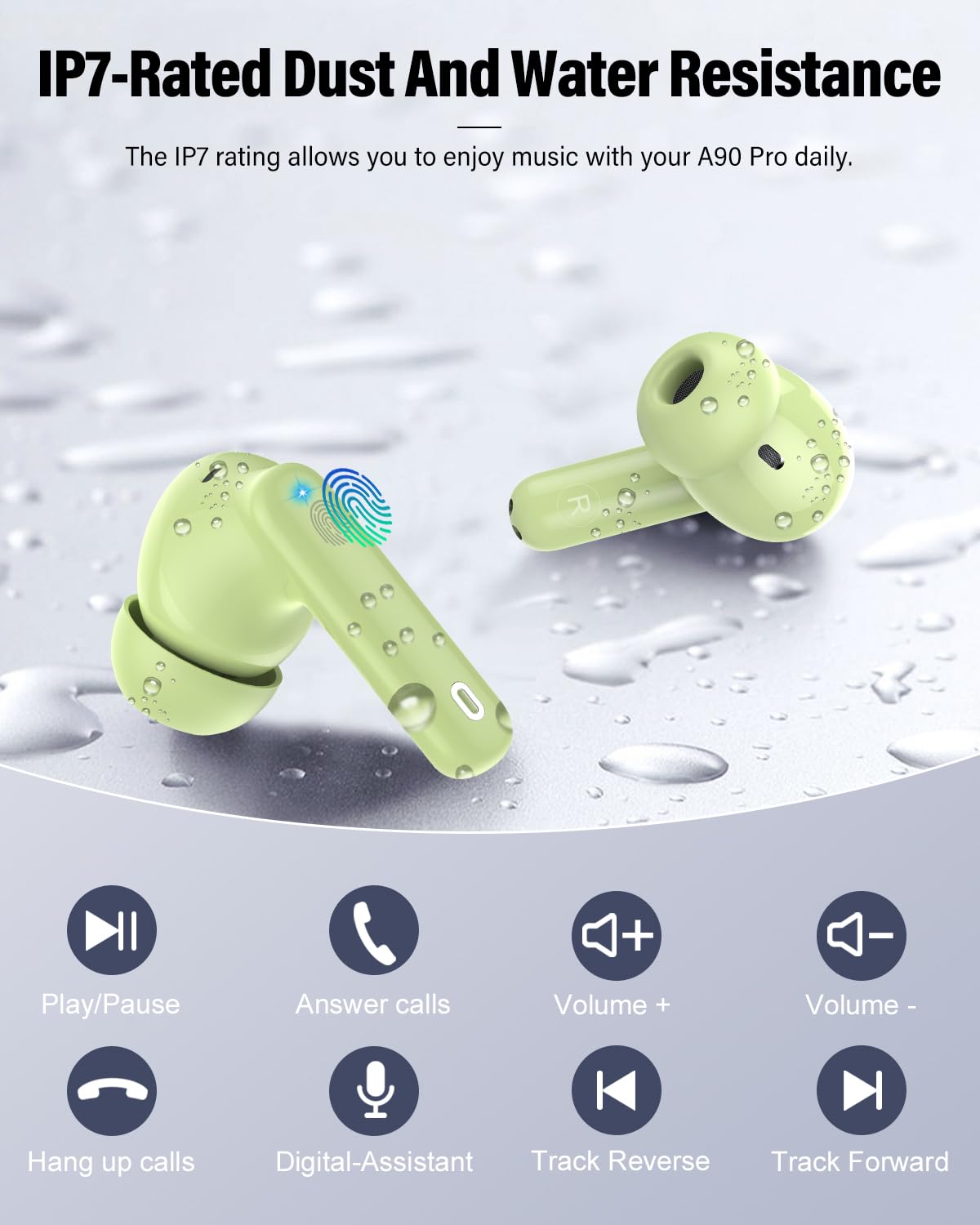 Wireless Earbuds (Bluetooth 5.4): Stereo Sound and IP7 Waterproofing - Future Tech