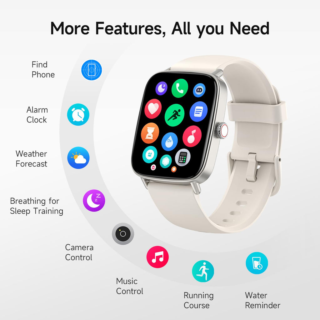 Smart Watch: Voice Calling, Fitness Tracking, and SpO2 Monitoring - Future Tech