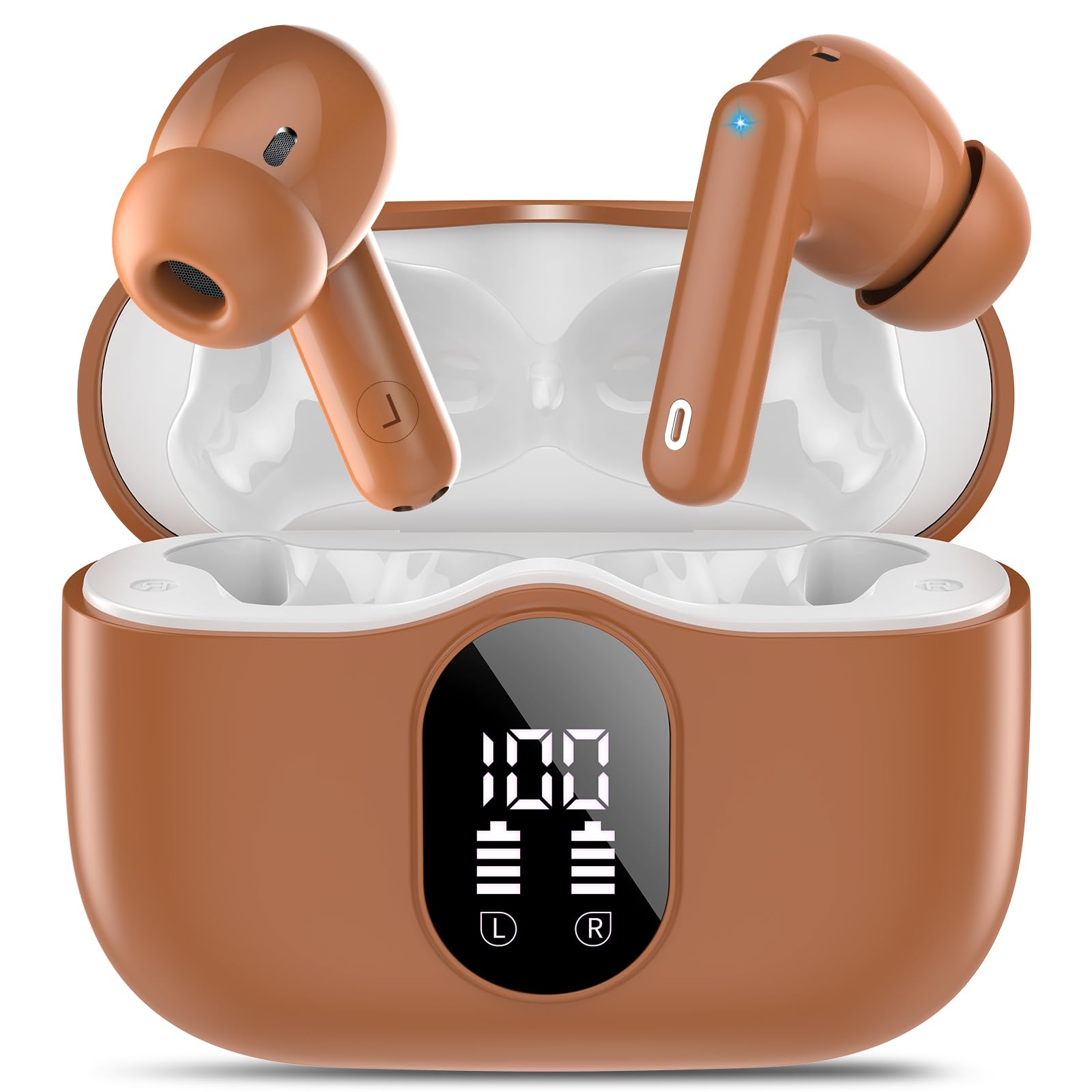 Wireless Earbuds (Bluetooth 5.4): Stereo Sound and IP7 Waterproofing - Future Tech
