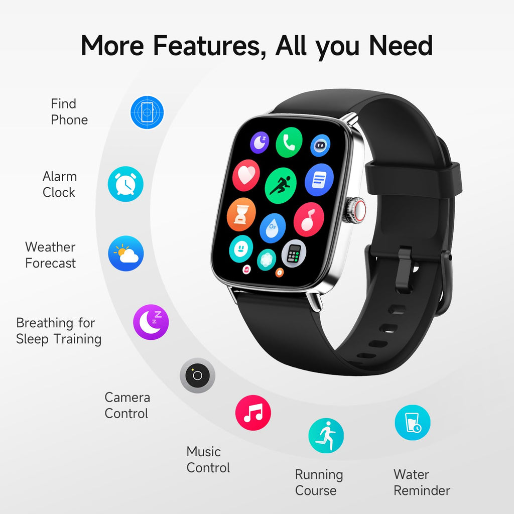 Smart Watch: Voice Calling, Fitness Tracking, and SpO2 Monitoring - Future Tech
