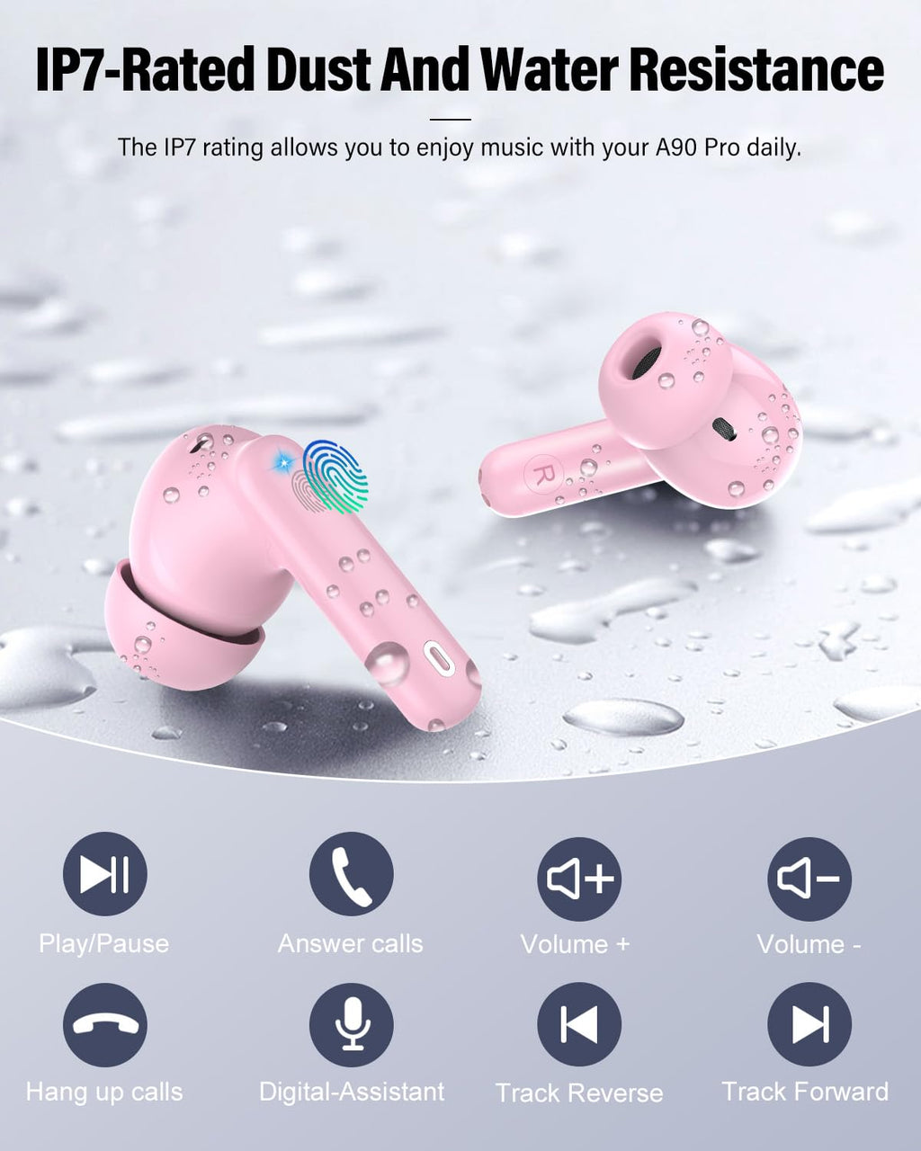 Wireless Earbuds (Bluetooth 5.4): Stereo Sound and IP7 Waterproofing - Future Tech