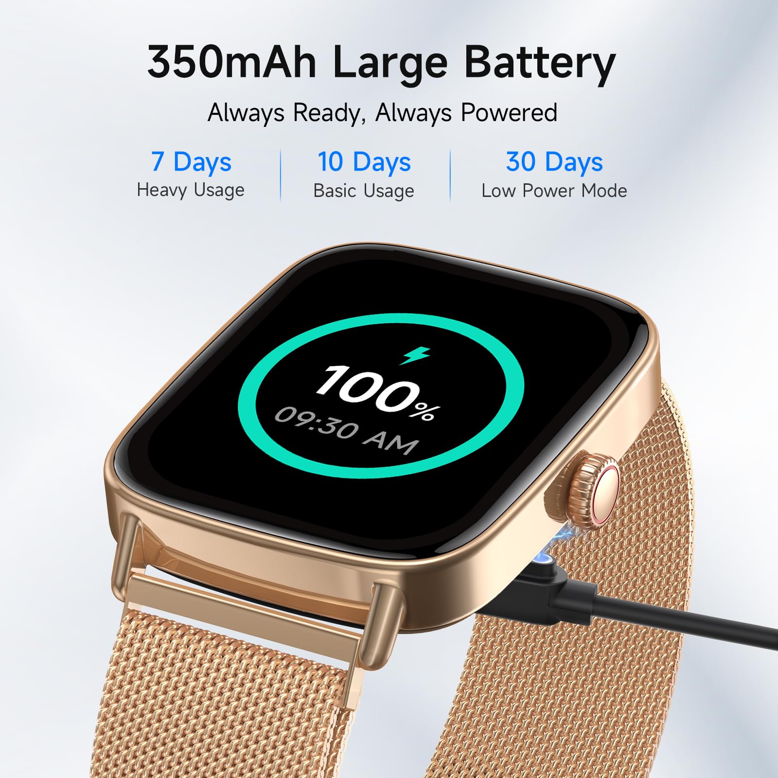 Smart Watch: Voice Calling, Fitness Tracking, and SpO2 Monitoring - Future Tech