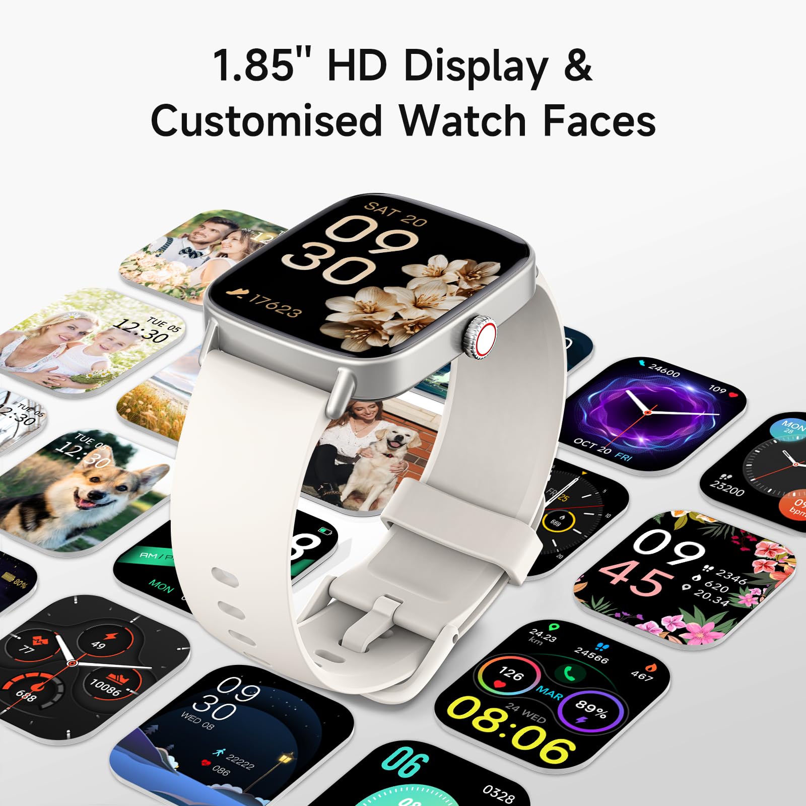 Smart Watch: Voice Calling, Fitness Tracking, and SpO2 Monitoring - Future Tech