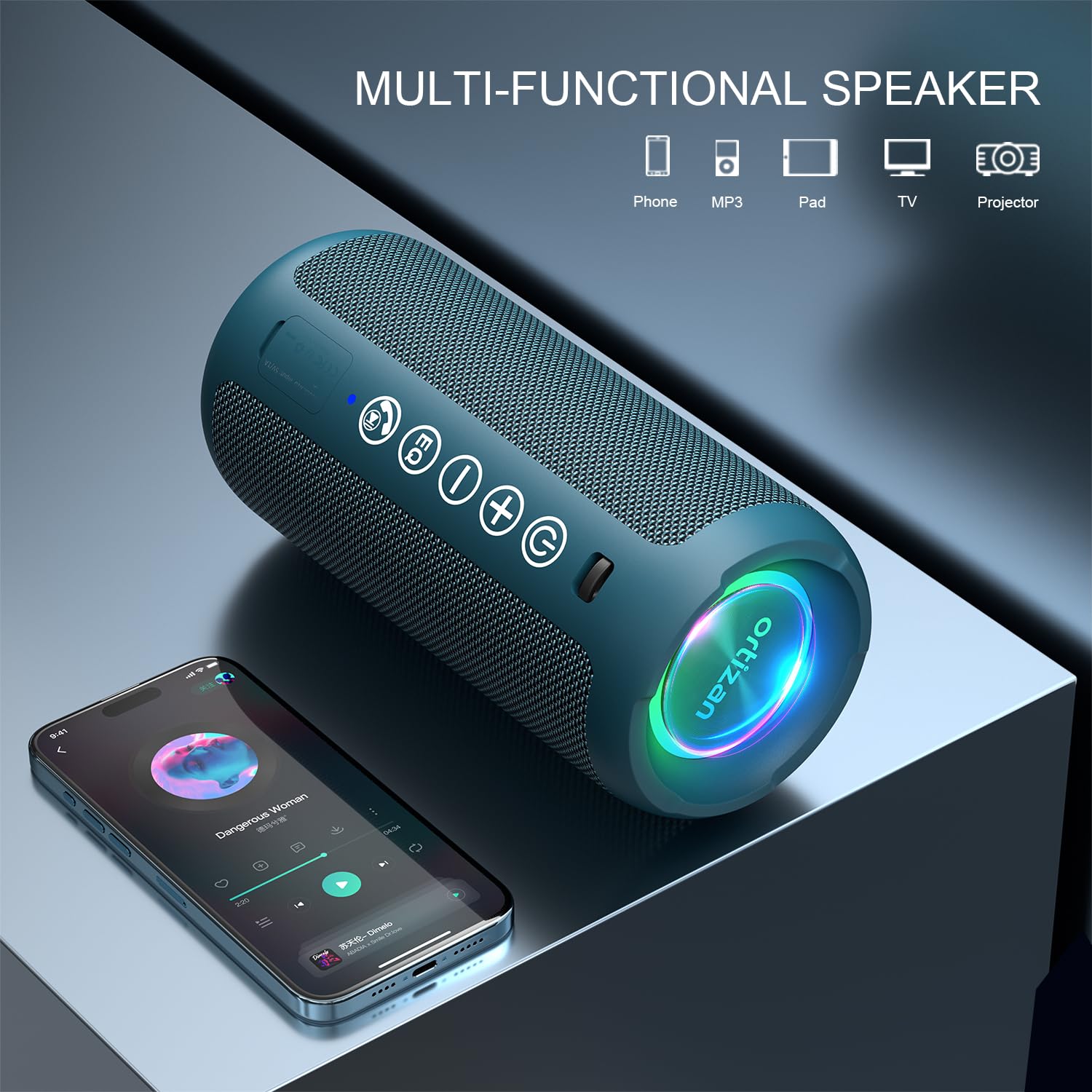 Ortizan Portable Speaker (1st Gen): Immersive Sound and IPX7 Waterproofing - Future Tech