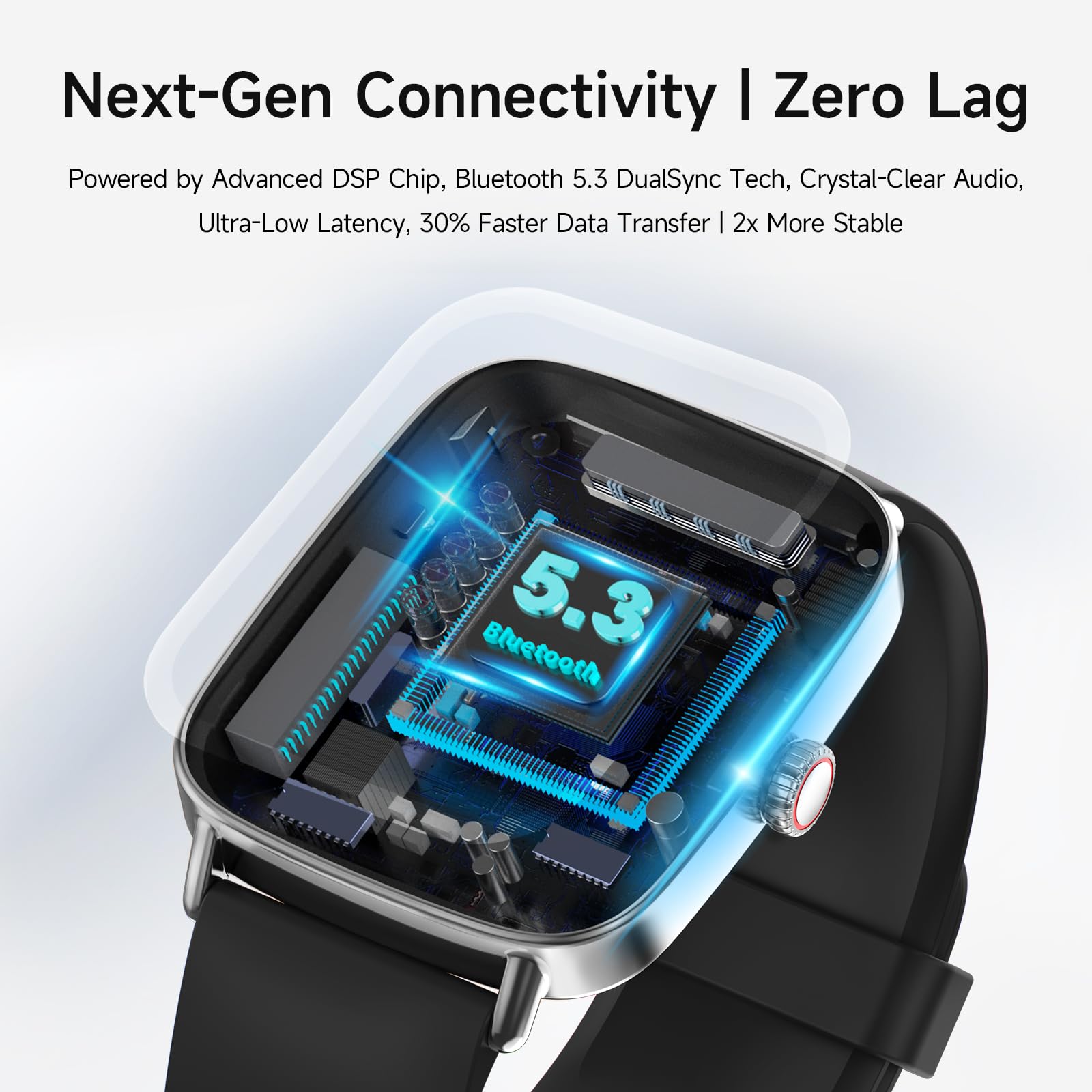 Smart Watch: Voice Calling, Fitness Tracking, and SpO2 Monitoring - Future Tech
