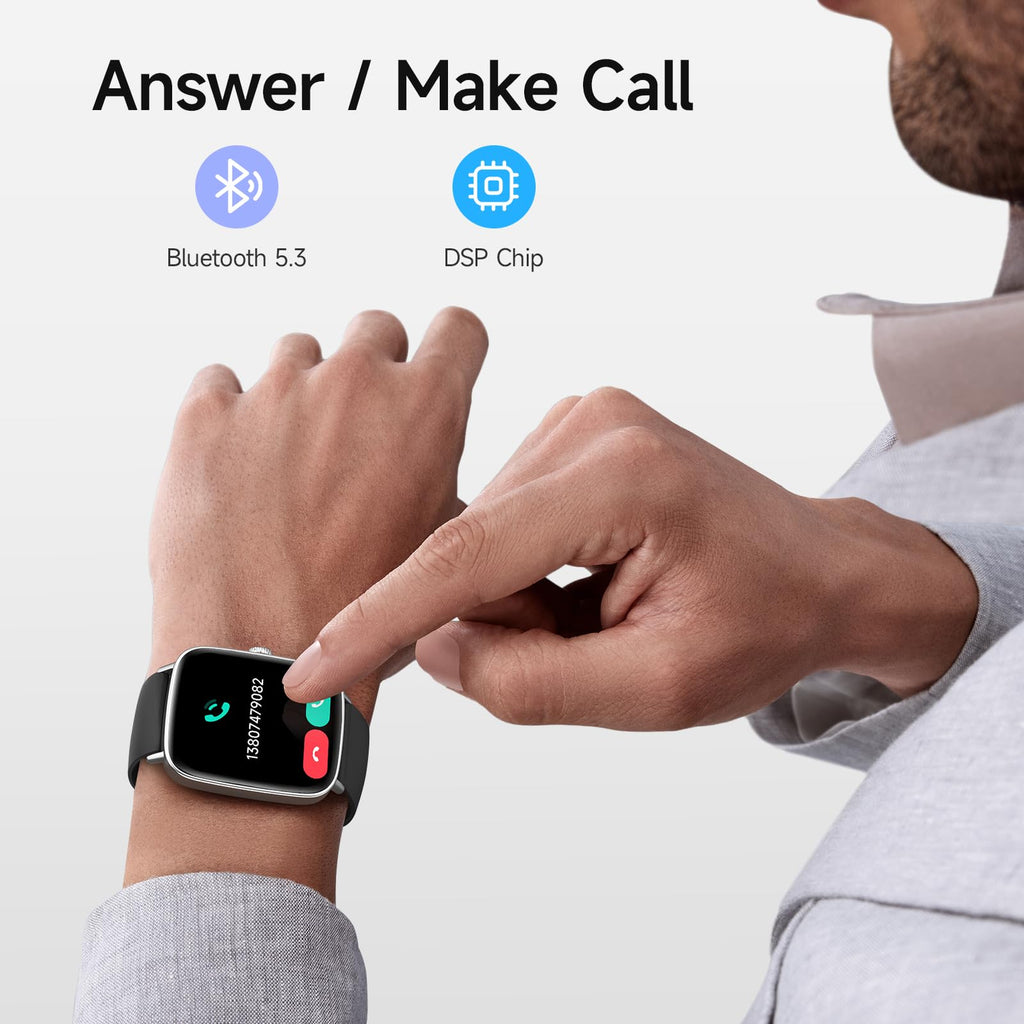 Smart Watch: Voice Calling, Fitness Tracking, and SpO2 Monitoring - Future Tech