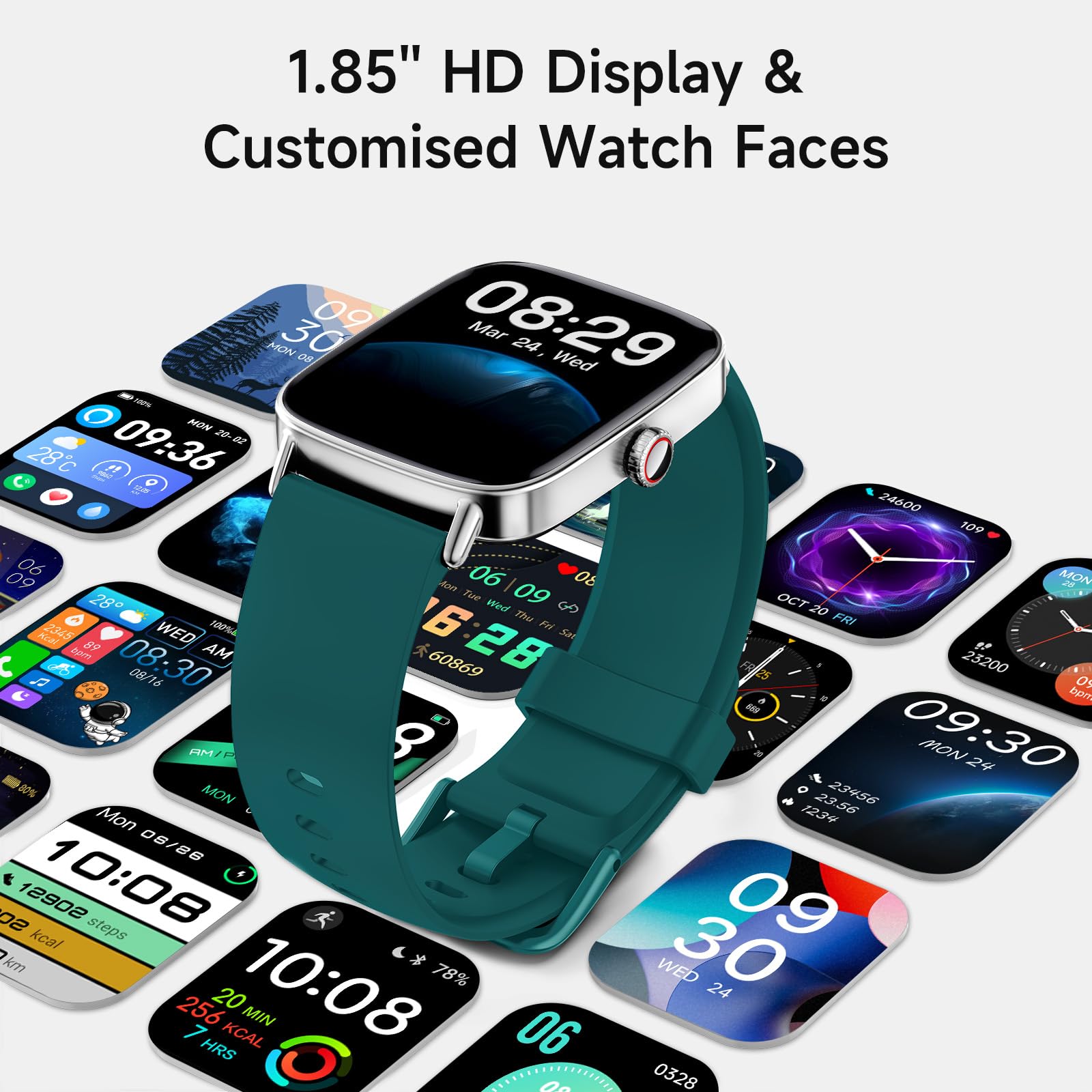 Smart Watch: Voice Calling, Fitness Tracking, and SpO2 Monitoring - Future Tech