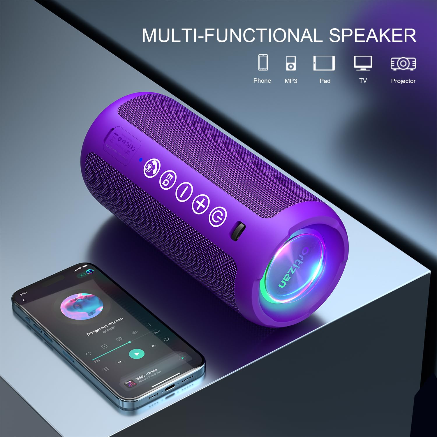 Ortizan Portable Speaker (1st Gen): Immersive Sound and IPX7 Waterproofing - Future Tech