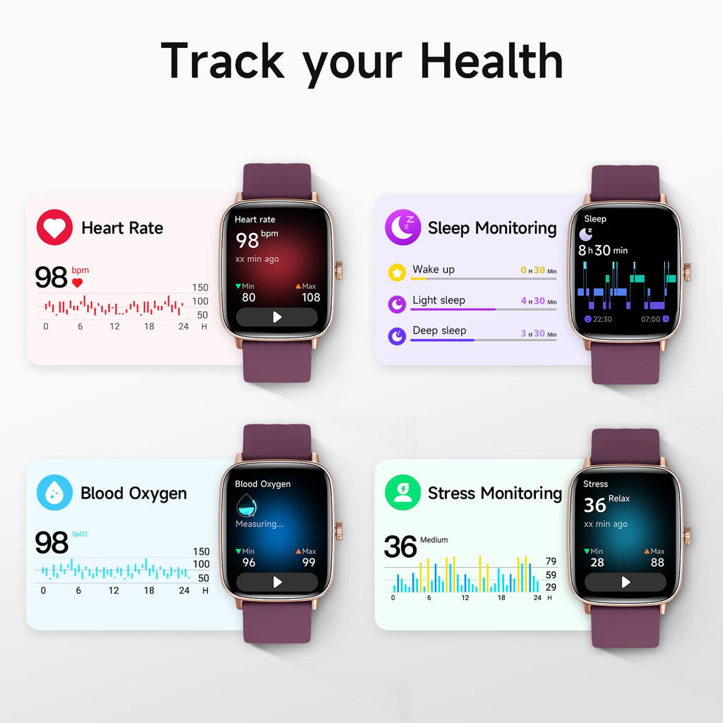 Smart Watch: Voice Calling, Fitness Tracking, and SpO2 Monitoring - Future Tech