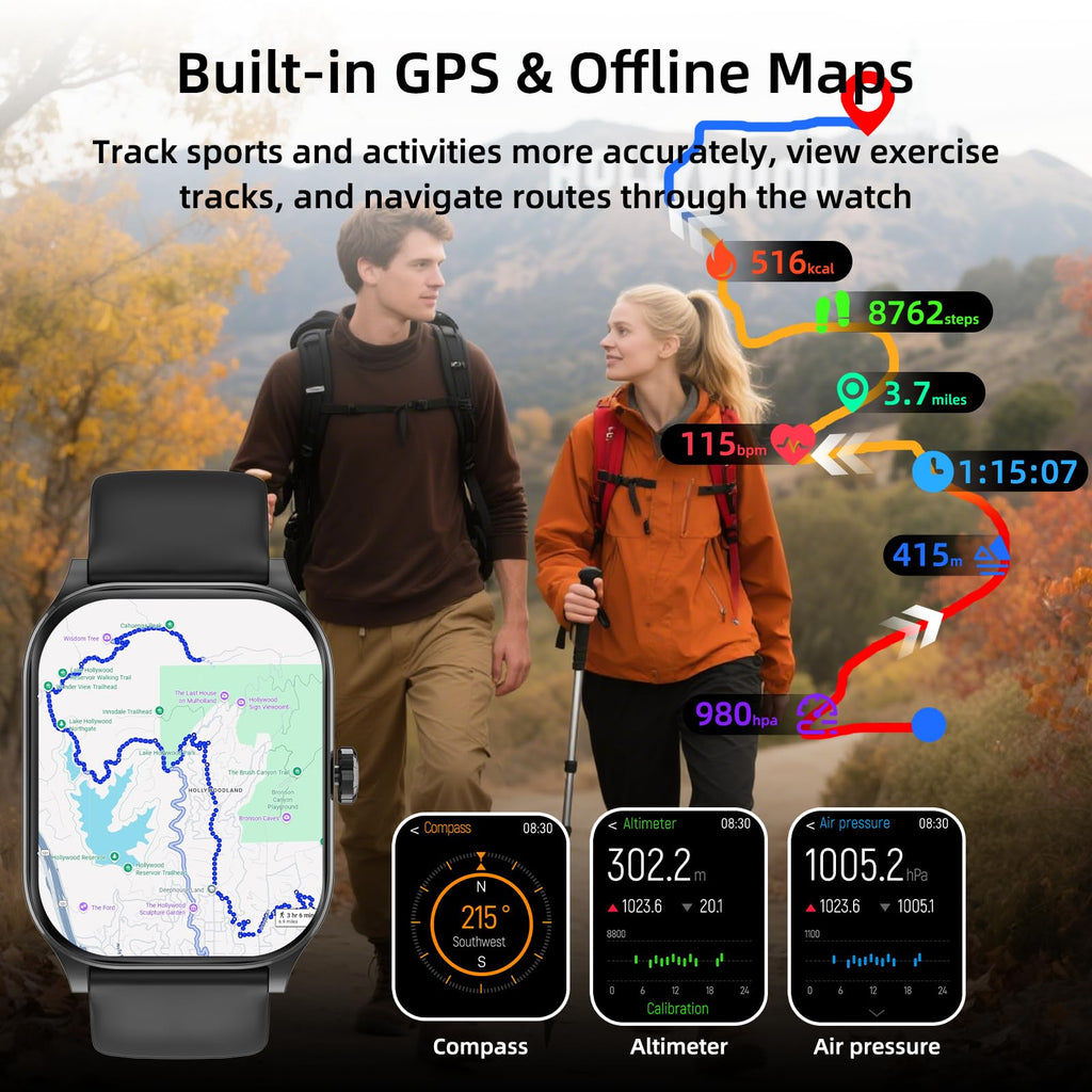 Smartwatch: Offline Mapping, Voice Connectivity, and 5 ATM Water Resistance - Future Tech