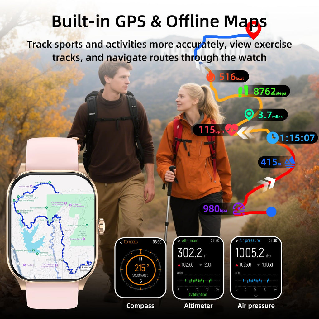 Smartwatch: Offline Mapping, Voice Connectivity, and 5 ATM Water Resistance - Future Tech