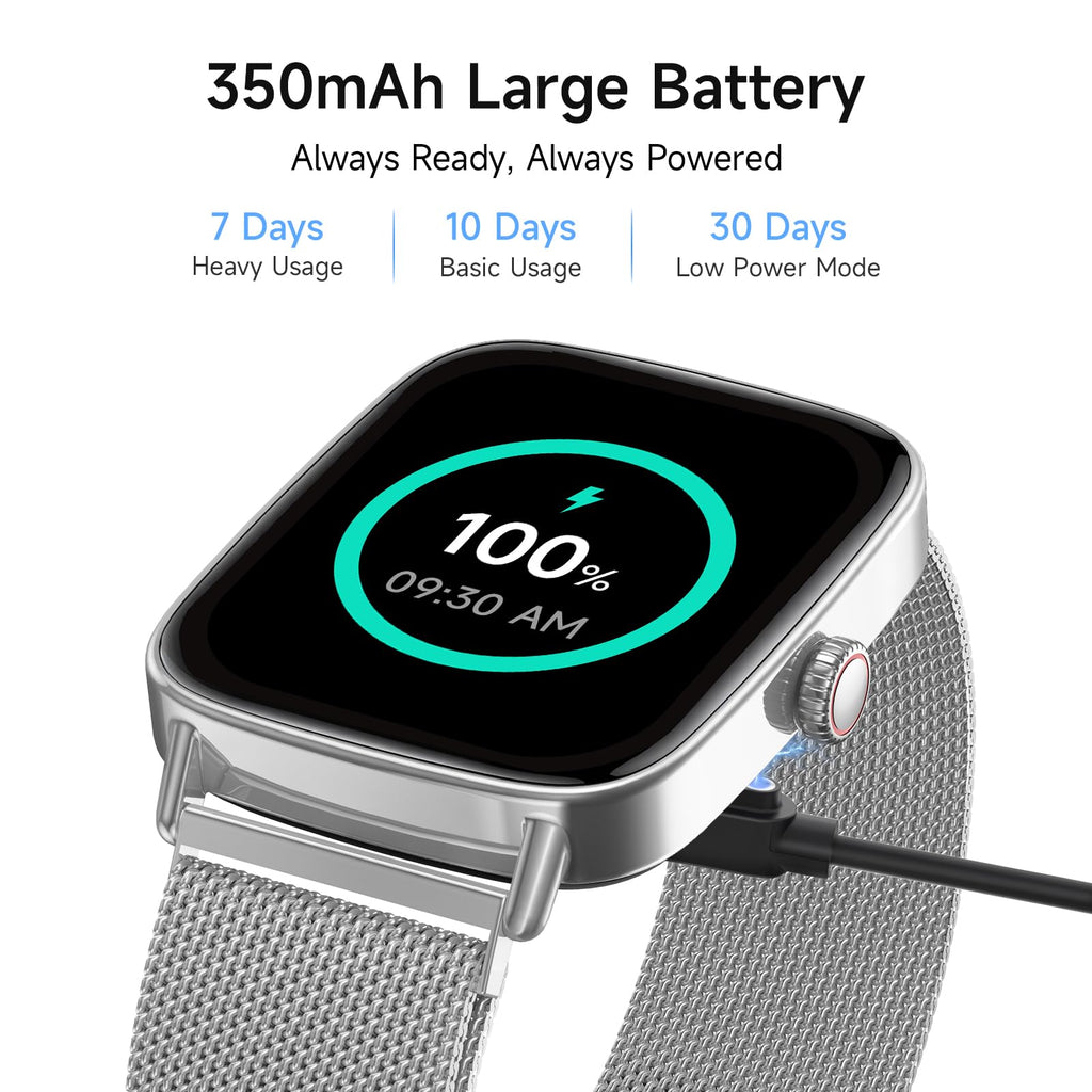 Smart Watch: Voice Calling, Fitness Tracking, and SpO2 Monitoring - Future Tech