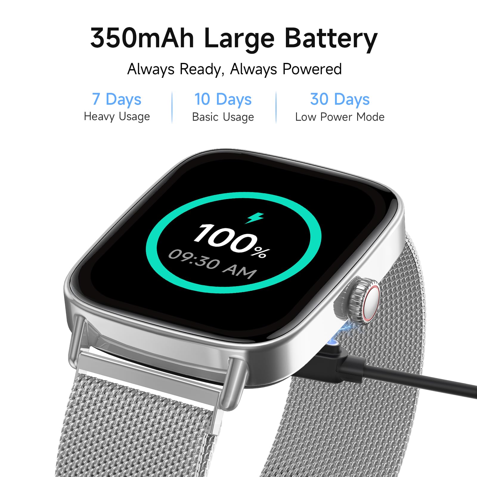 Smart Watch: Voice Calling, Fitness Tracking, and SpO2 Monitoring - Future Tech