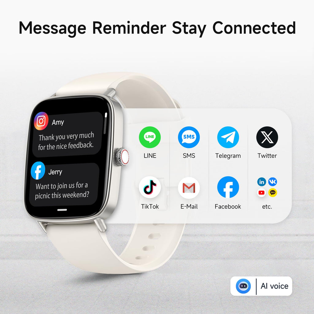 Smart Watch: Voice Calling, Fitness Tracking, and SpO2 Monitoring - Future Tech