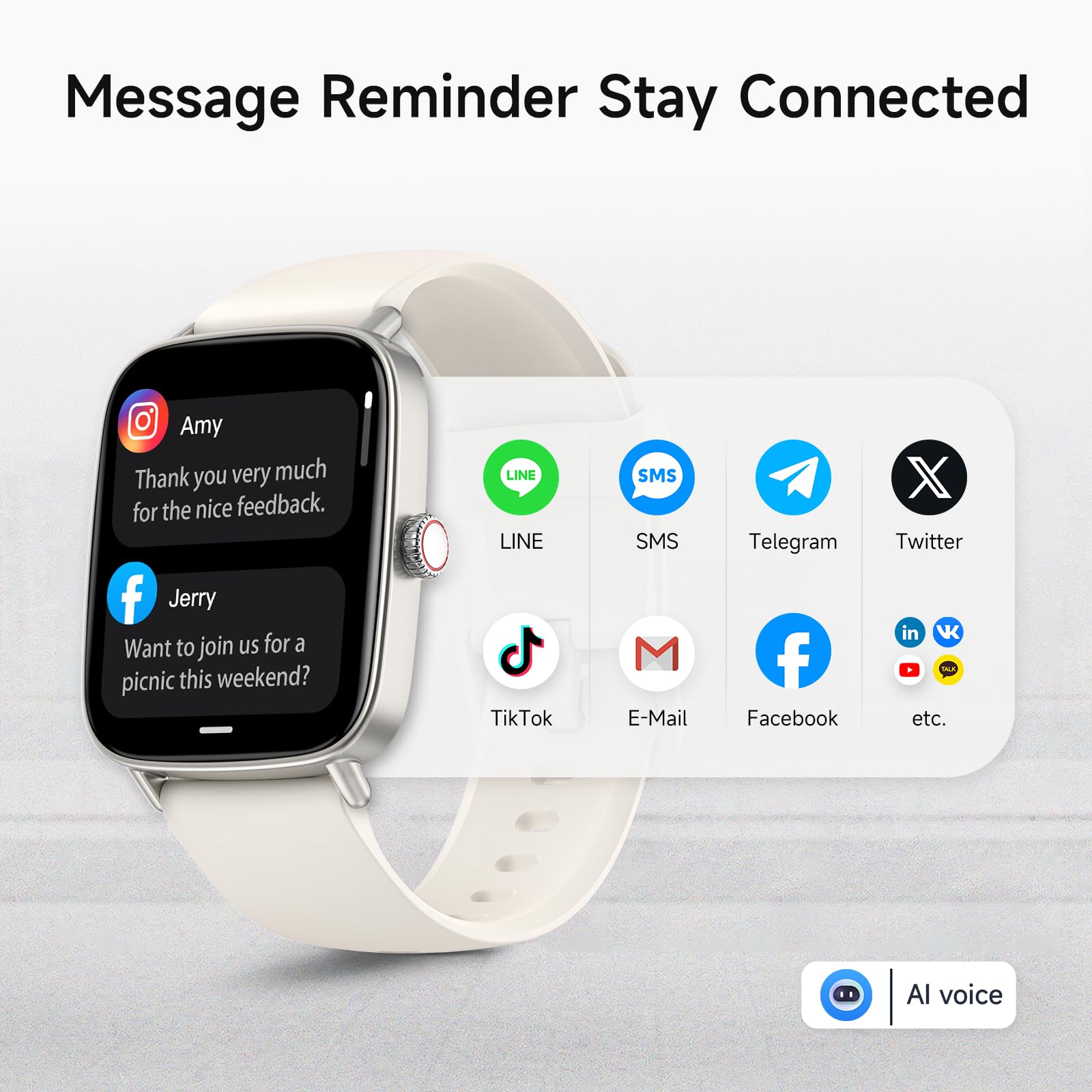 Smart Watch: Voice Calling, Fitness Tracking, and SpO2 Monitoring - Future Tech