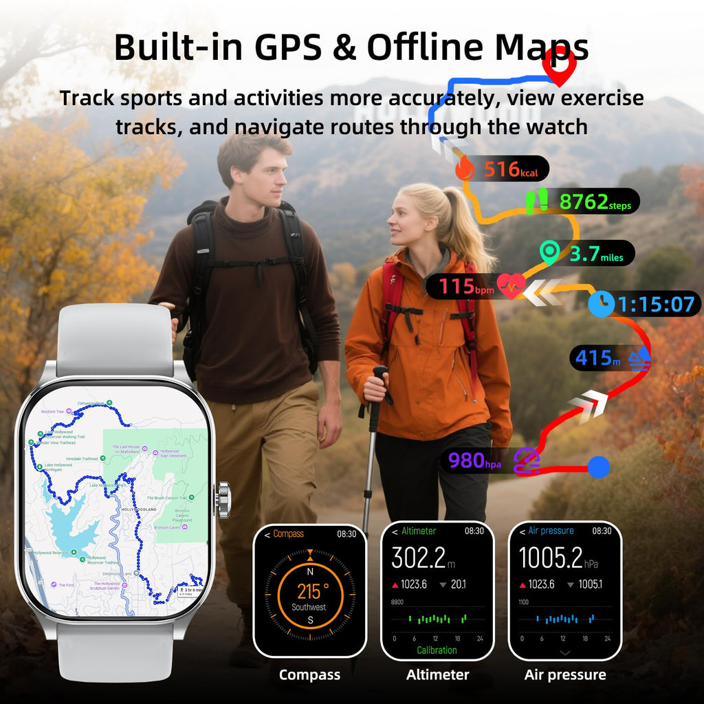 Smartwatch: Offline Mapping, Voice Connectivity, and 5 ATM Water Resistance - Future Tech