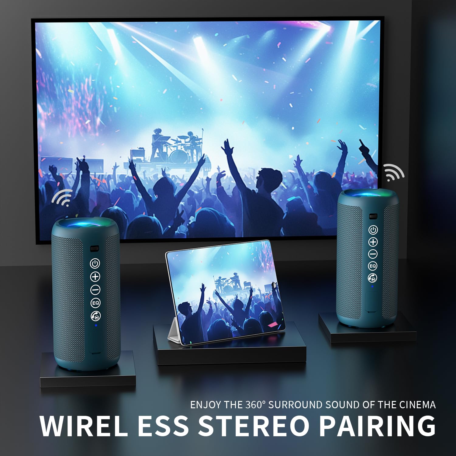 Ortizan Portable Speaker (1st Gen): Immersive Sound and IPX7 Waterproofing - Future Tech