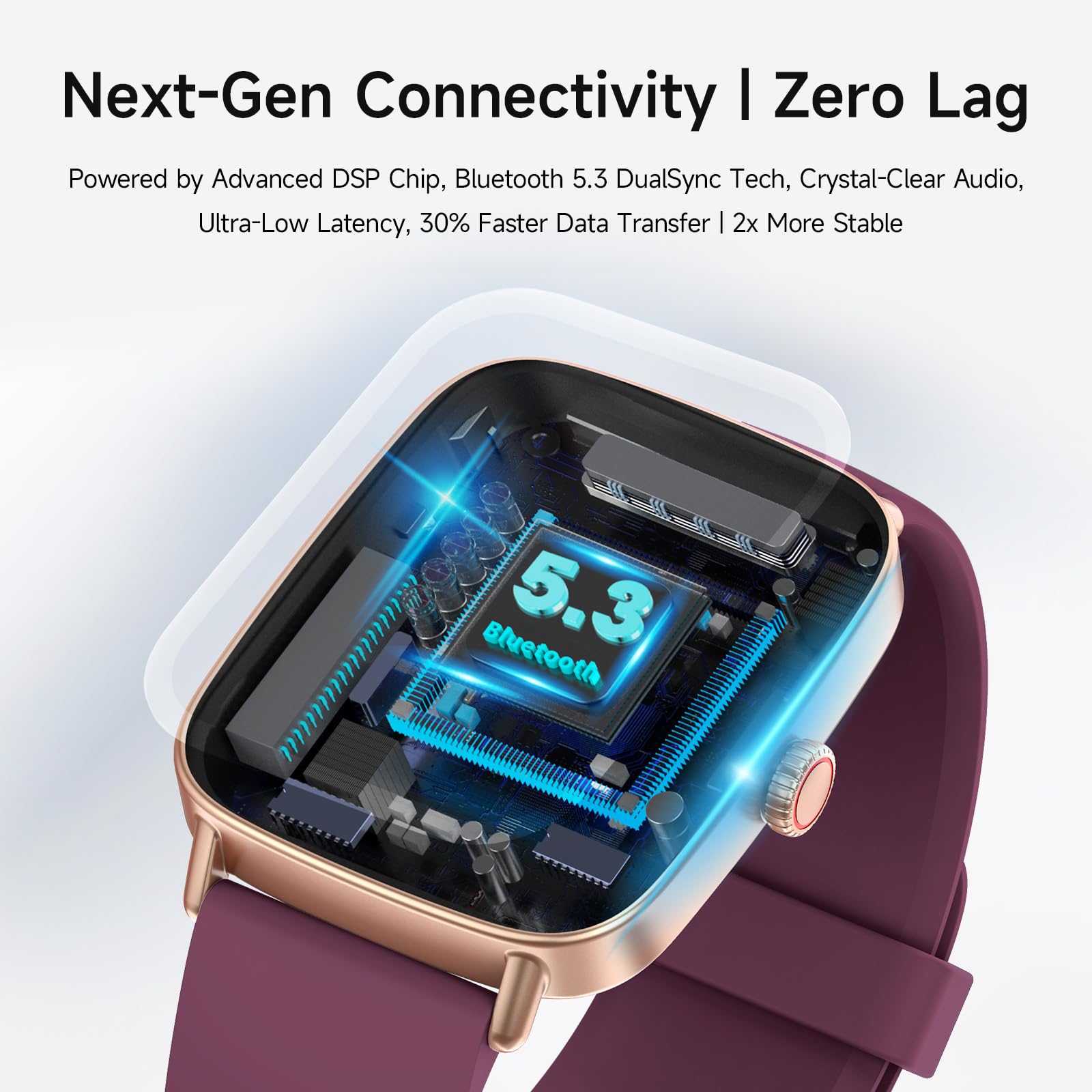 Smart Watch: Voice Calling, Fitness Tracking, and SpO2 Monitoring - Future Tech
