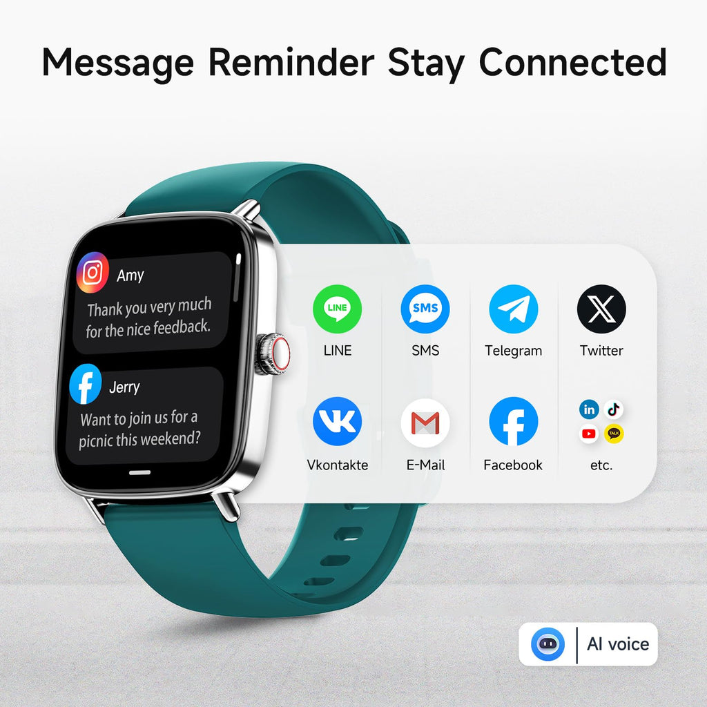 Smart Watch: Voice Calling, Fitness Tracking, and SpO2 Monitoring - Future Tech