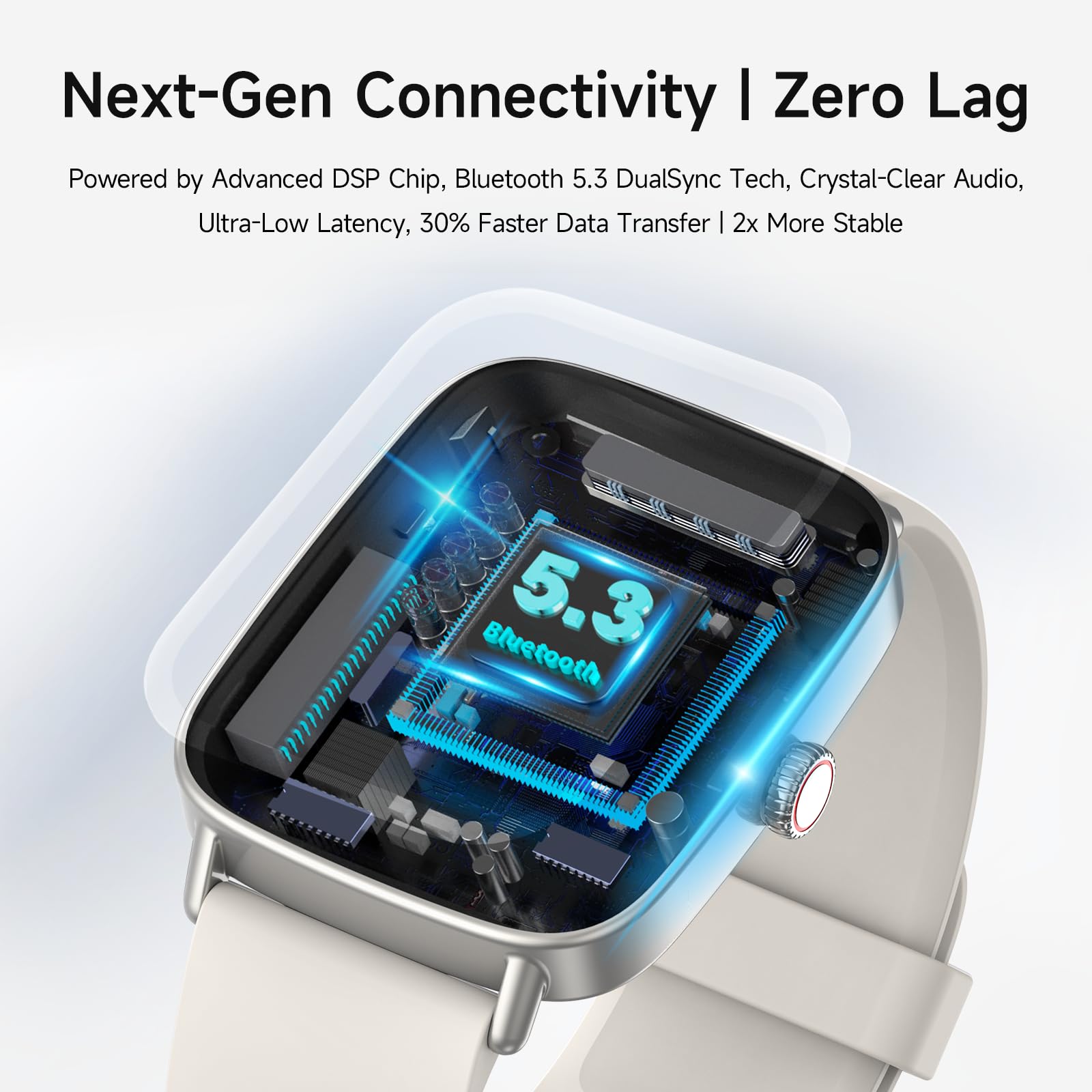 Smart Watch: Voice Calling, Fitness Tracking, and SpO2 Monitoring - Future Tech