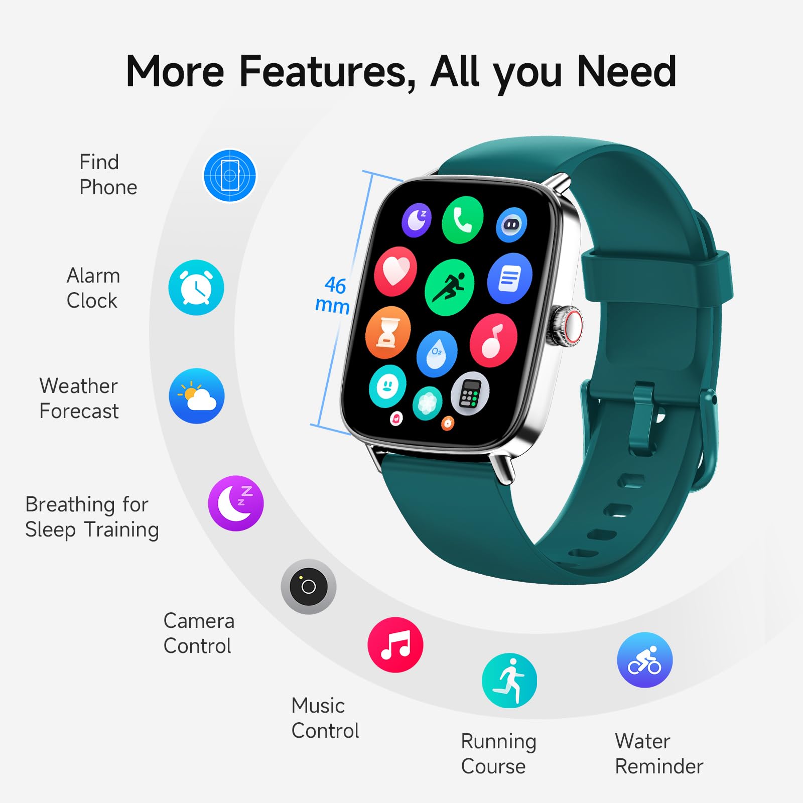 Smart Watch: Voice Calling, Fitness Tracking, and SpO2 Monitoring - Future Tech