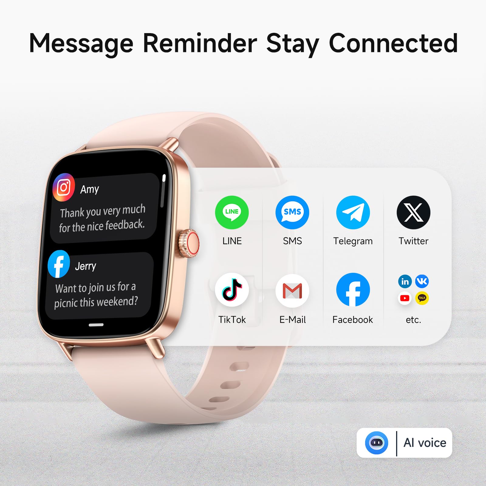 Smart Watch: Voice Calling, Fitness Tracking, and SpO2 Monitoring - Future Tech