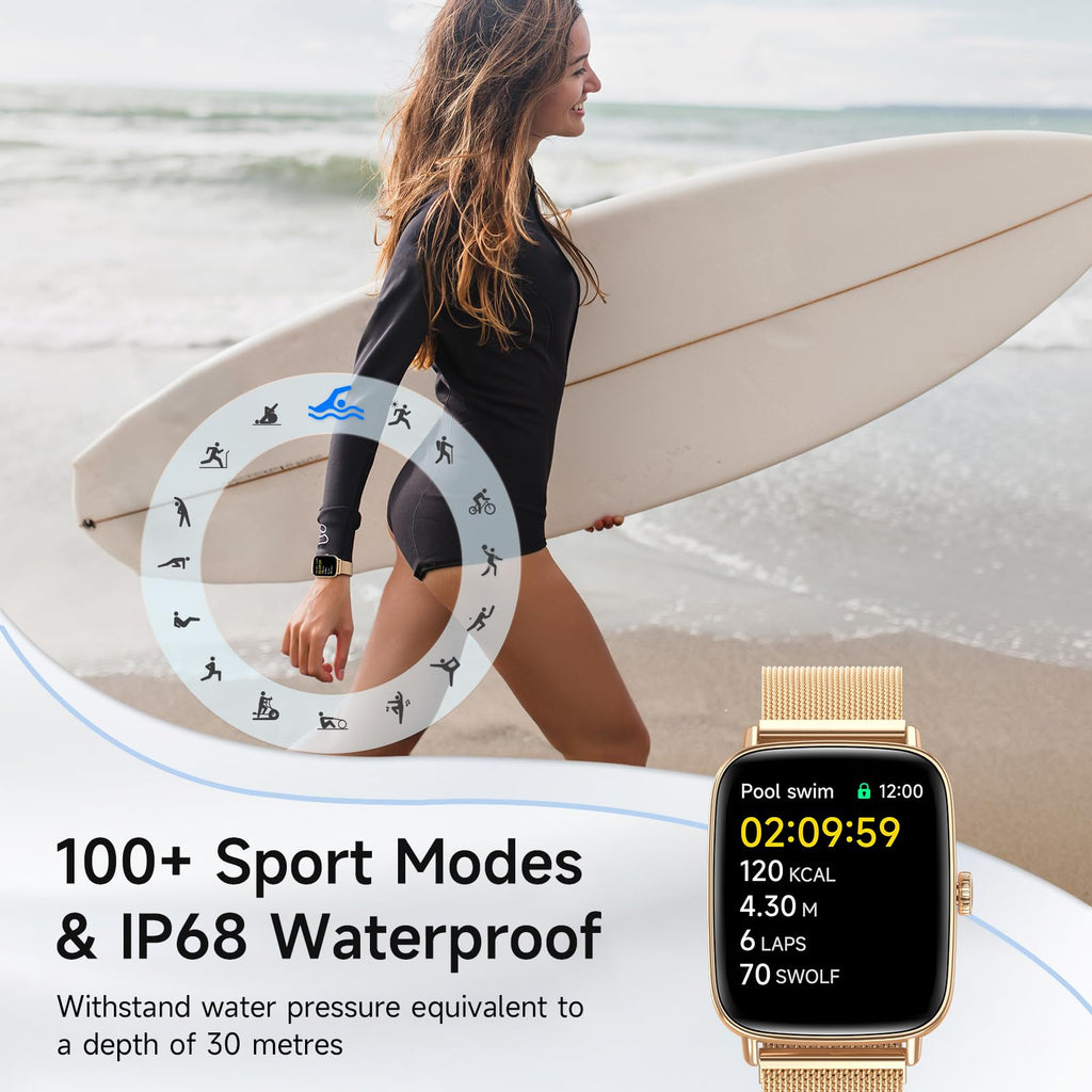 Smart Watch: Voice Calling, Fitness Tracking, and SpO2 Monitoring - Future Tech