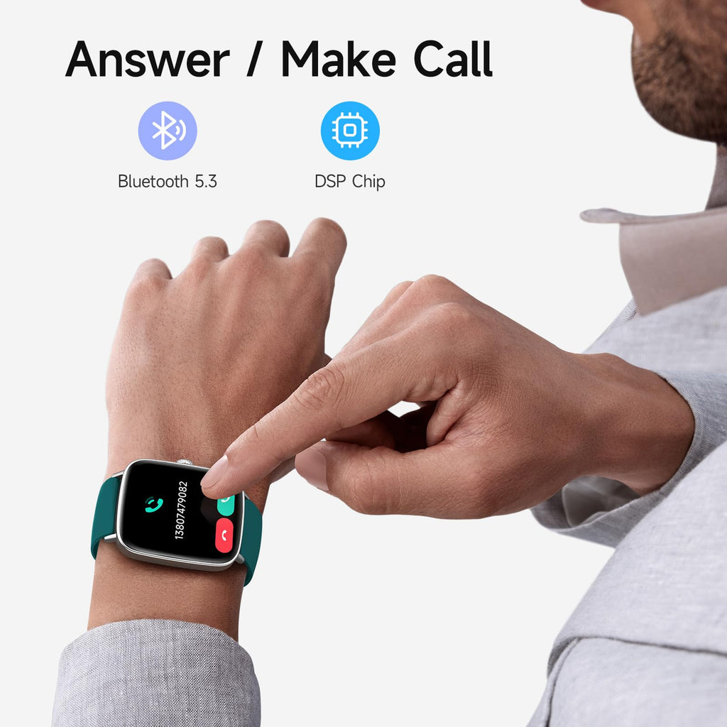 Smart Watch: Voice Calling, Fitness Tracking, and SpO2 Monitoring - Future Tech