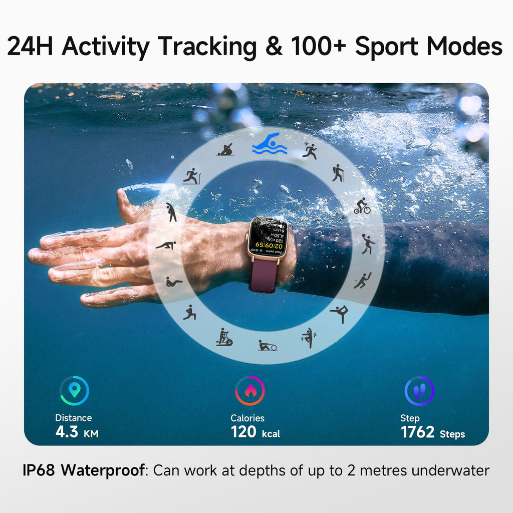 Smart Watch: Voice Calling, Fitness Tracking, and SpO2 Monitoring - Future Tech