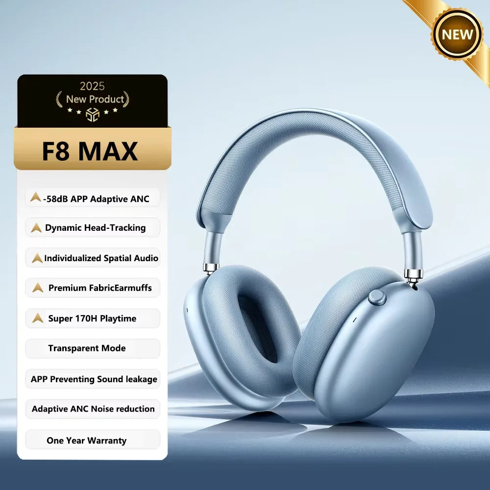 Picun F8 Pro Headphones with Head Tracking and Pro-Grade ANC - Future Tech
