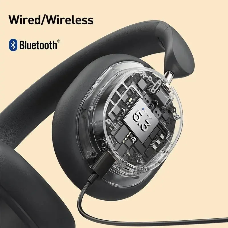 Baseus Bowie D05 Wireless Headphones – 70H Playtime Life with 40mm Hi-Fi Drivers - Future Tech