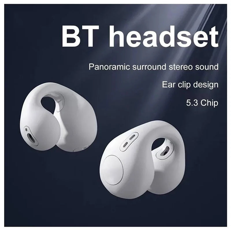 Clip-on Sport Headphones: Bone Conduction Technology and Bluetooth 5.3 - Future Tech