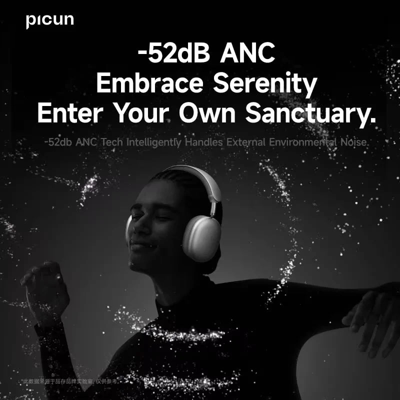 Picun F8 Pro Headphones with Head Tracking and Pro-Grade ANC - Future Tech
