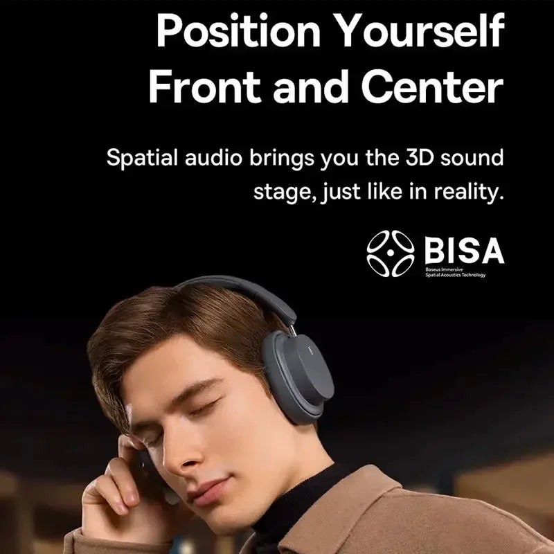 Baseus Bowie D05 Wireless Headphones – 70H Playtime Life with 40mm Hi-Fi Drivers - Future Tech